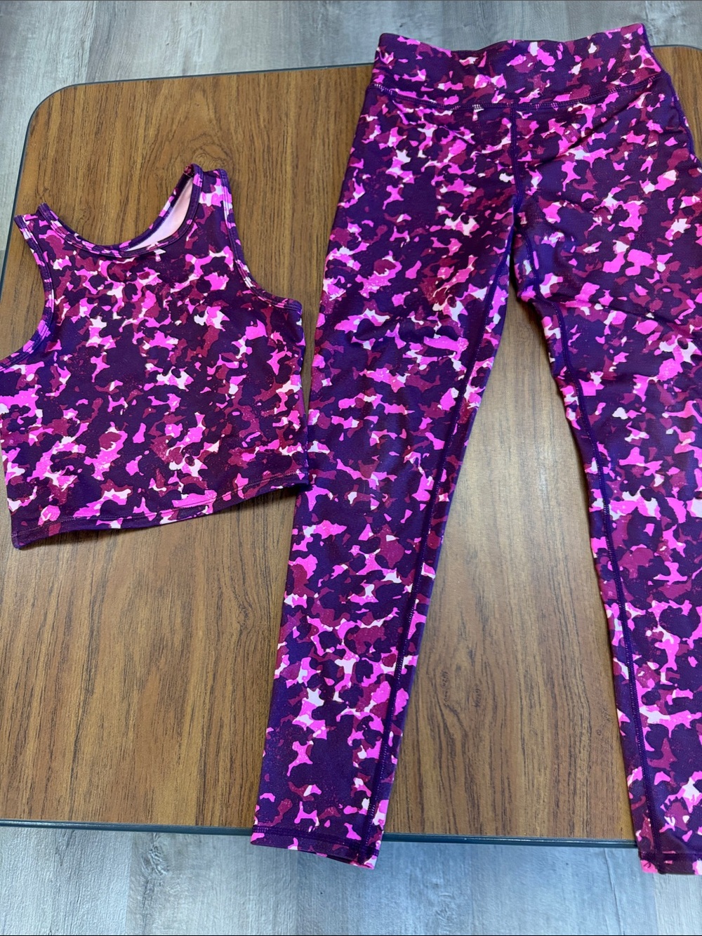 Zella Girls Pink & Purple Camo Active Set